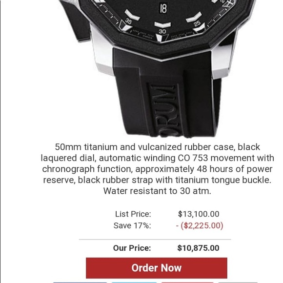 Corum Admirals Cup Seafender 50mm watch πβ€οΈβ€οΈπ€π€ - Picture 11 of 11